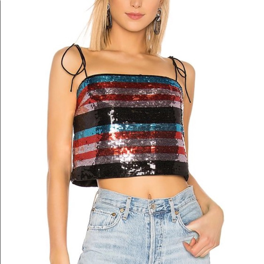 Lovers + Friends 2 piece Sequin Set Size M